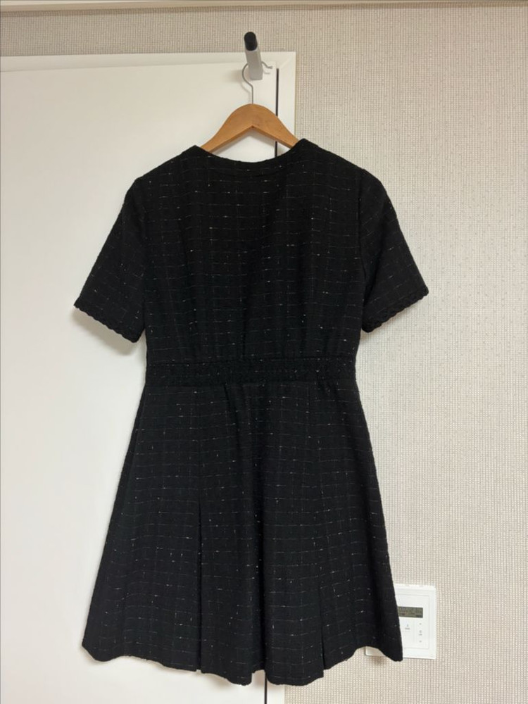 산드로 블랙 트위드 미니 원피스 이미지
