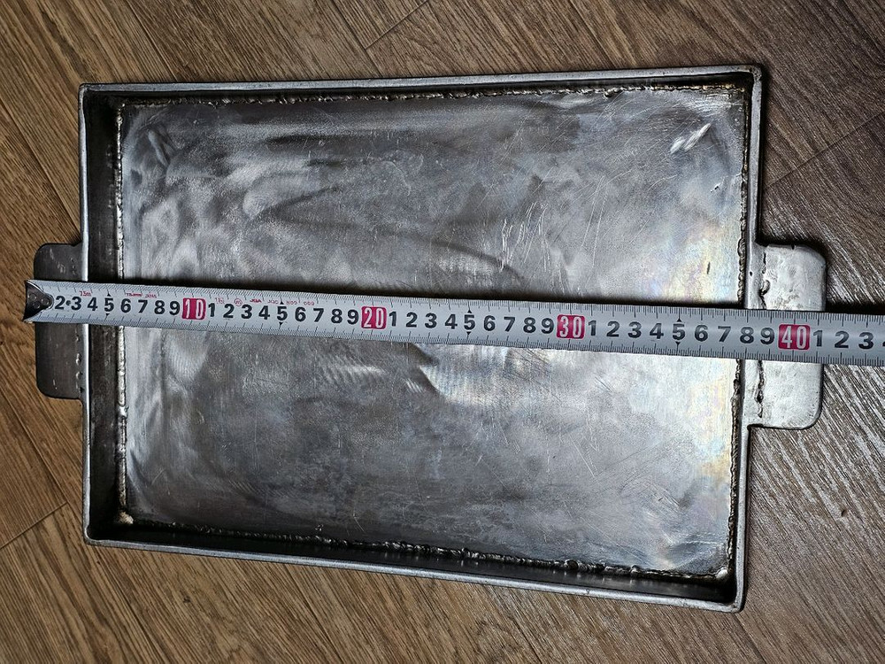 [캠핑용품] 석쇠 바베큐철판 수제 사각 철제 트레이 이미지