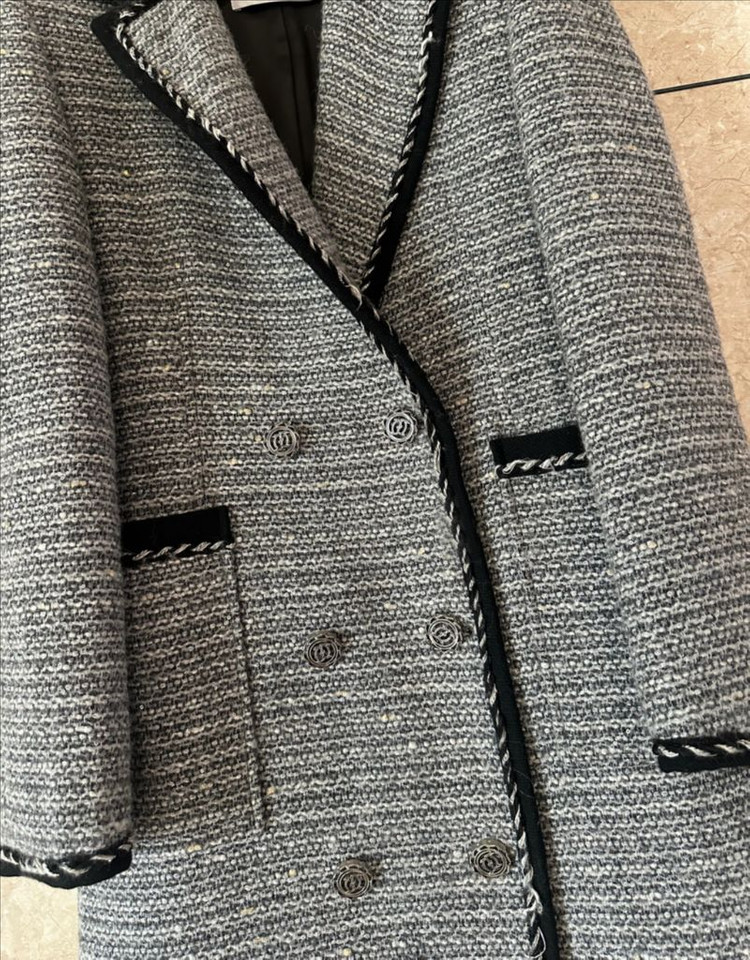 한섬 오브제 23 OBZEE 캐시미어 트위드 코트 겸 원피스 이미지