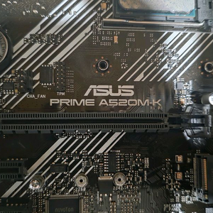 아수스 Prime A520M-K + AMD 라이젠 5 2400G 삼성nvme 256 케이스까지 이미지