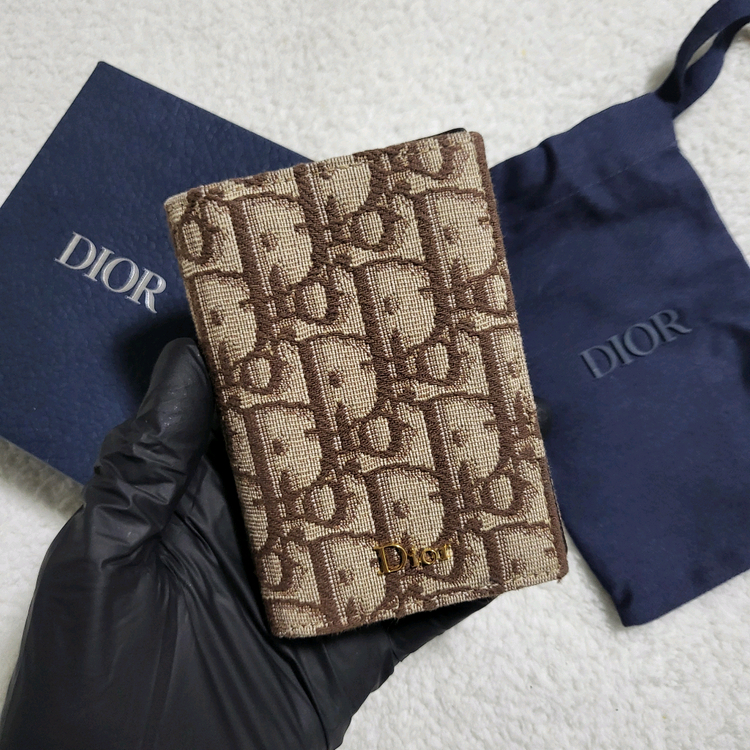 [유일매물/새상품급] 디올 오블리크 오거나이저 카드지갑 브라운 이미지