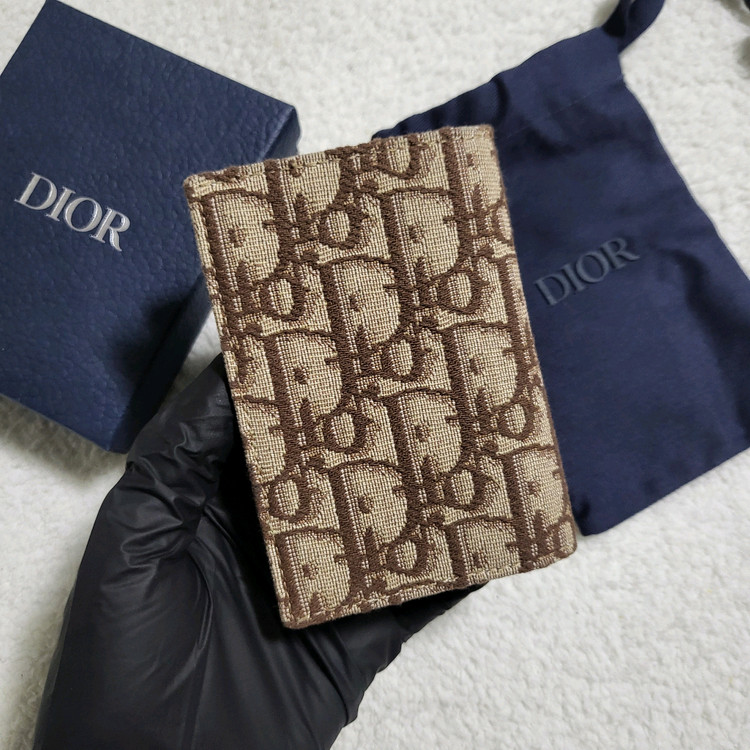 [유일매물/새상품급] 디올 오블리크 오거나이저 카드지갑 브라운 이미지