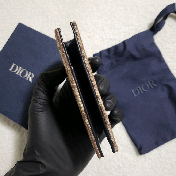 [유일매물/새상품급] 디올 오블리크 오거나이저 카드지갑 브라운 이미지