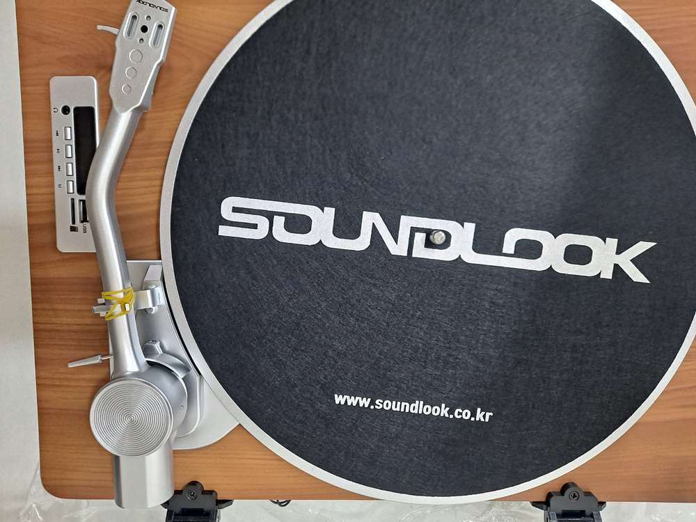 [턴테이블] 사운드룩 우드 블루투스 LP 턴테이블 스피커 세트 SLT-2030PRO / 레트로 사운드 완성 이미지