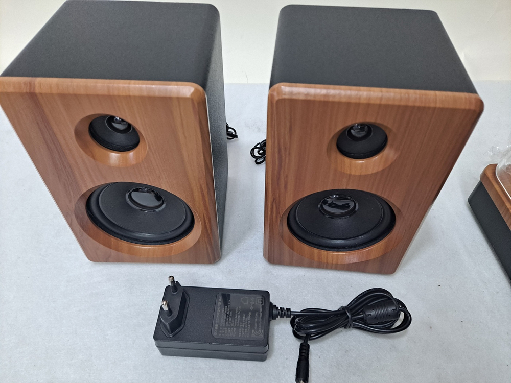 [턴테이블] 사운드룩 우드 블루투스 LP 턴테이블 스피커 세트 SLT-2030PRO / 레트로 사운드 완성 이미지