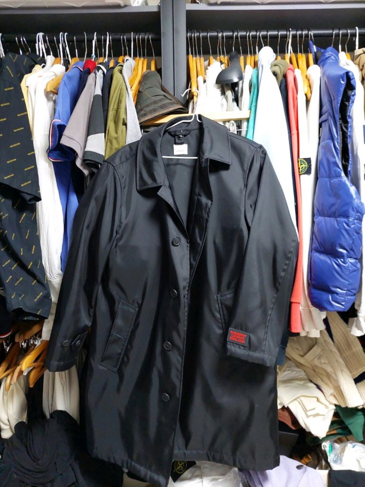 버버리 블랙 2인1 패딩조끼 나일론코트 46 이미지