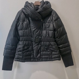 PINKO이태리 벨트 구스 패딩 점퍼 M 블랙 이미지