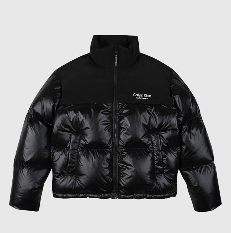 캘빈클라인 퍼포먼스 벌키 패딩 덕 다운 블랙 상태최상 이미지