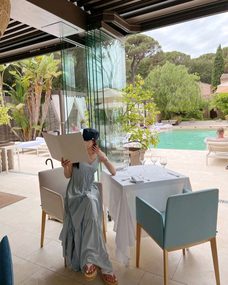 더로랑 셍트로페 드레스 원피스(블루) 이미지