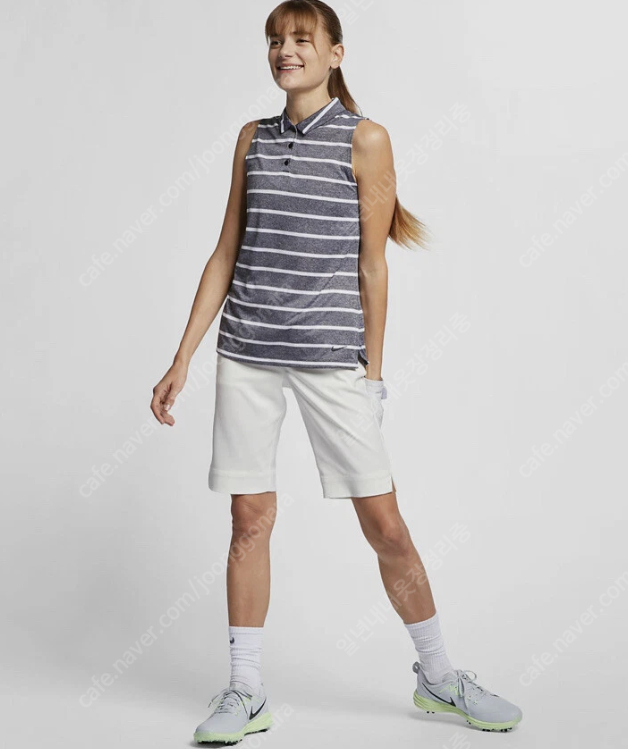 나이키 여성 UPF40+ 골프 반바지 화이트 M 이미지