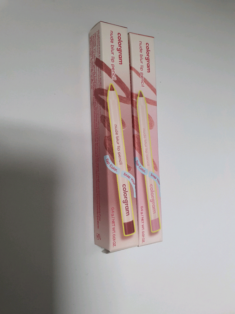 컬러그램 누디 블러 립펜슬 긱로즈, 딸기멜로 이미지