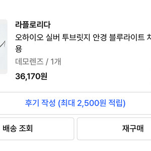 라플로리다 오하이오 실버 투브릿지 잠자리 안경 블루라이트 차단 렌즈 적용 이미지