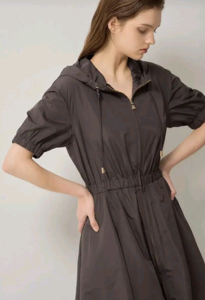 랑방 실크후드원피스 한섬 sjsj 마인 쉬즈미스 이미지