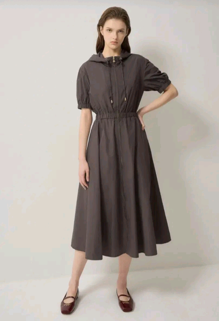 랑방 실크후드원피스 한섬 sjsj 마인 쉬즈미스 이미지