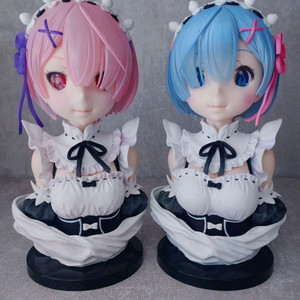 리제로 제일복권 렘 람 에밀리아 에키드나 흉상 피규어 팝니다 이미지