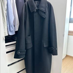 더니트컴퍼니 발마칸 코트 블랙 L 사이즈 이미지