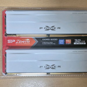 미개봉) 실리콘파워 DDR5 32GB ( 16GB x2) 6000MHz CL30 화이트 램 이미지