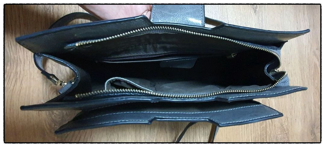 여성 가죽 크로스백 그레이 이미지