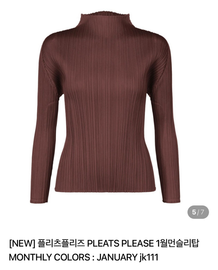 플리츠플리즈 PLEATS PLEASE 1월먼슬리탑 이미지