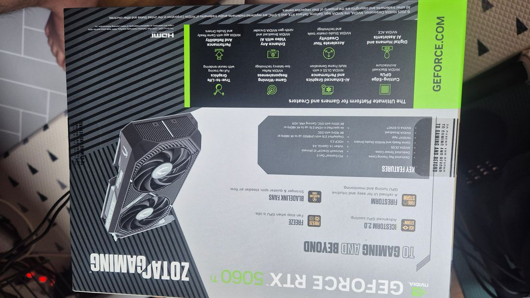 ZOTAC RTX 5060 Ti Twin Edge OC 16GB (미개봉 미등록 새제품 /5년 보증) 이미지