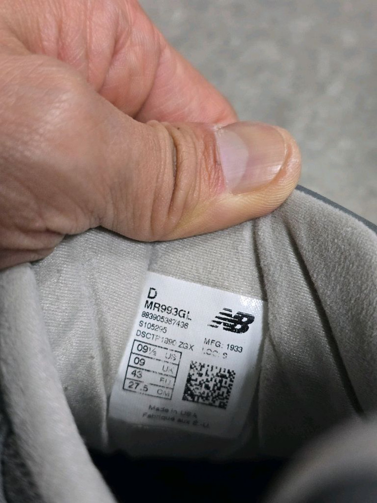 뉴발란스 993 운동화 275 이미지