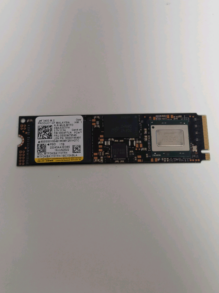 마이크론 3400 M.2 NVMe SSD 1TB 이미지