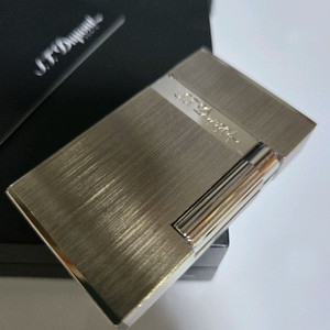 [풀세트] 듀퐁라이터 라인2 신형 ca16404 산토스 브러쉬드 팔라듐 백금 쌍불 듀퐁 라이타 이미지