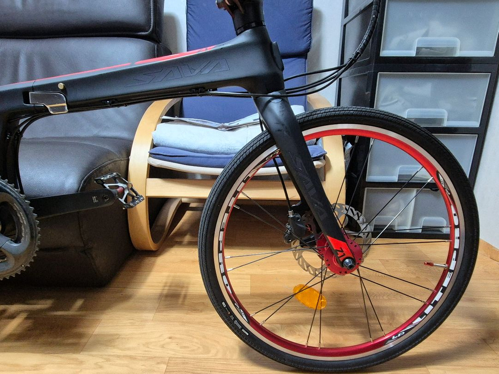 사바 Z1 22S 9.8kg 풀카본 접이식 자전거 미니벨로 (다혼 브롬톤 버디 턴버지류) 이미지