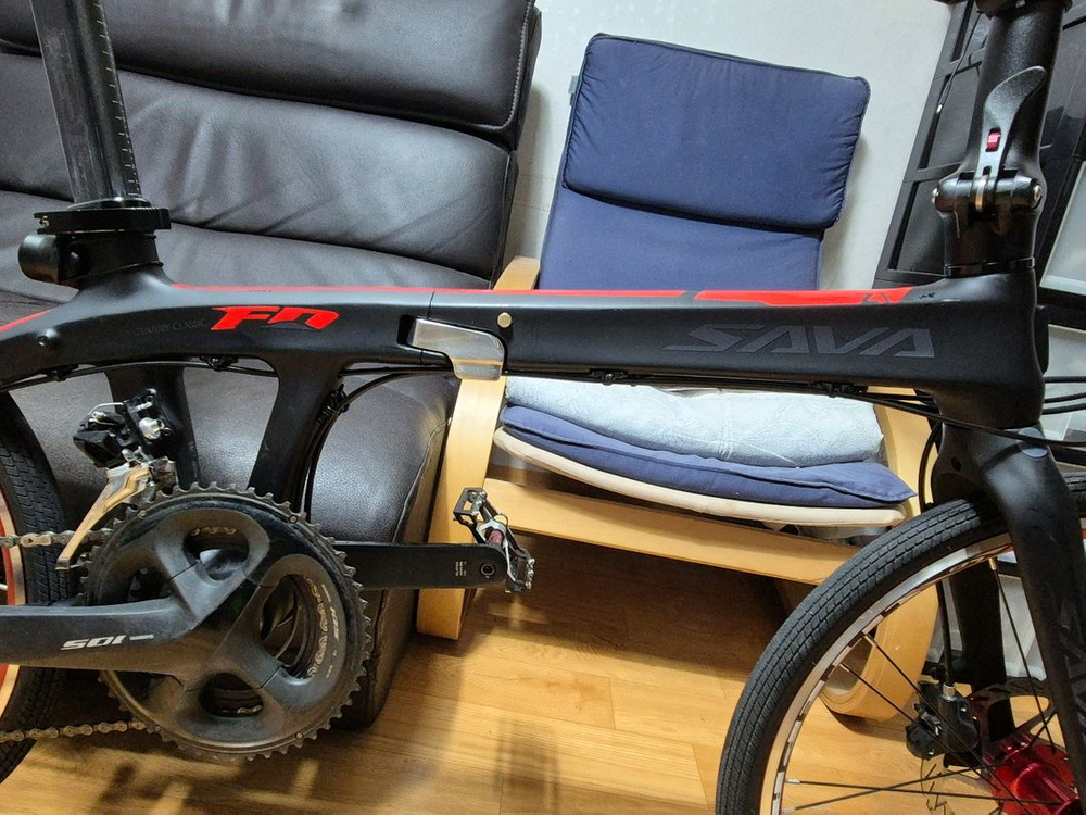 사바 Z1 22S 9.8kg 풀카본 접이식 자전거 미니벨로 (다혼 브롬톤 버디 턴버지류) 이미지