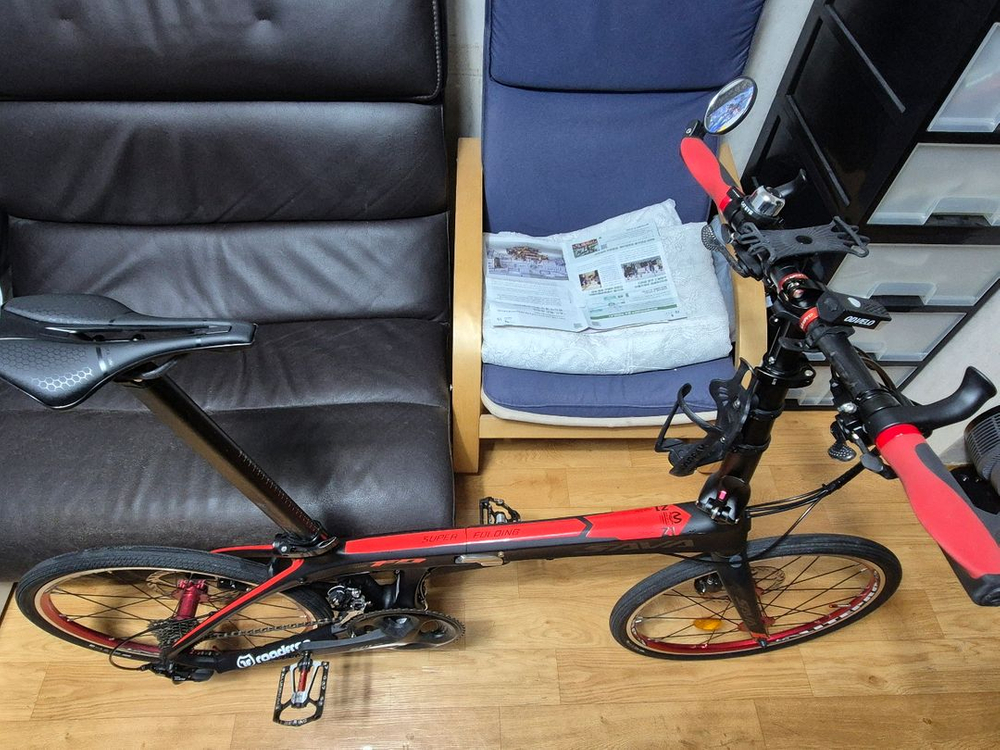 사바 Z1 22S 9.8kg 풀카본 접이식 자전거 미니벨로 (다혼 브롬톤 버디 턴버지류) 이미지