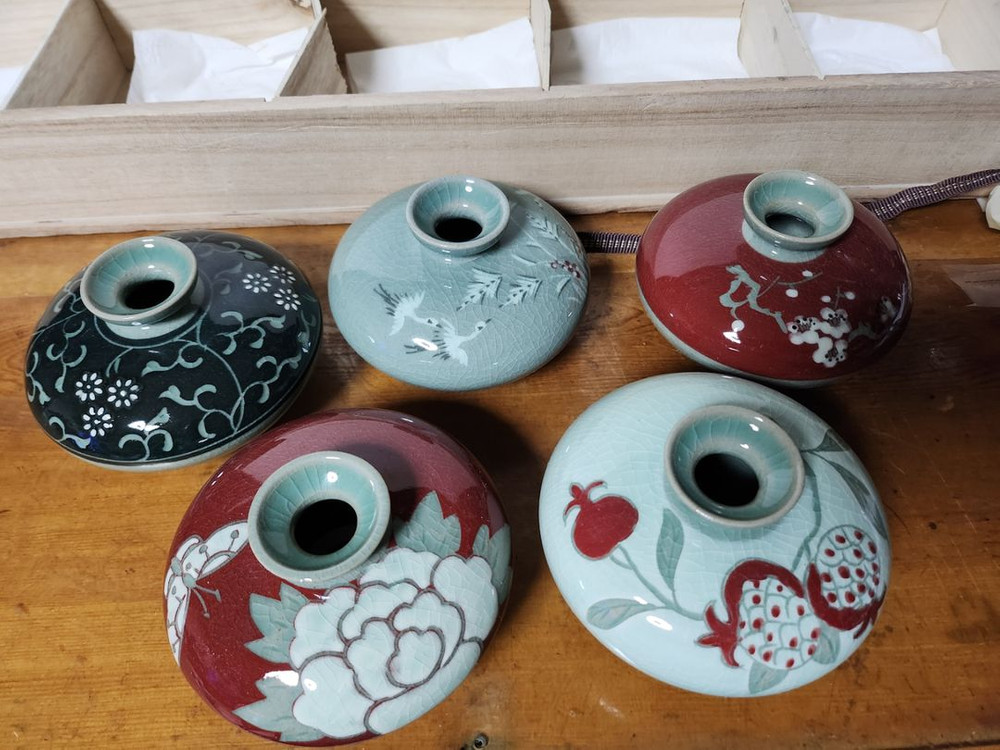 현곡도예 (바둑알 도자기 ) 5점 셋트 이미지