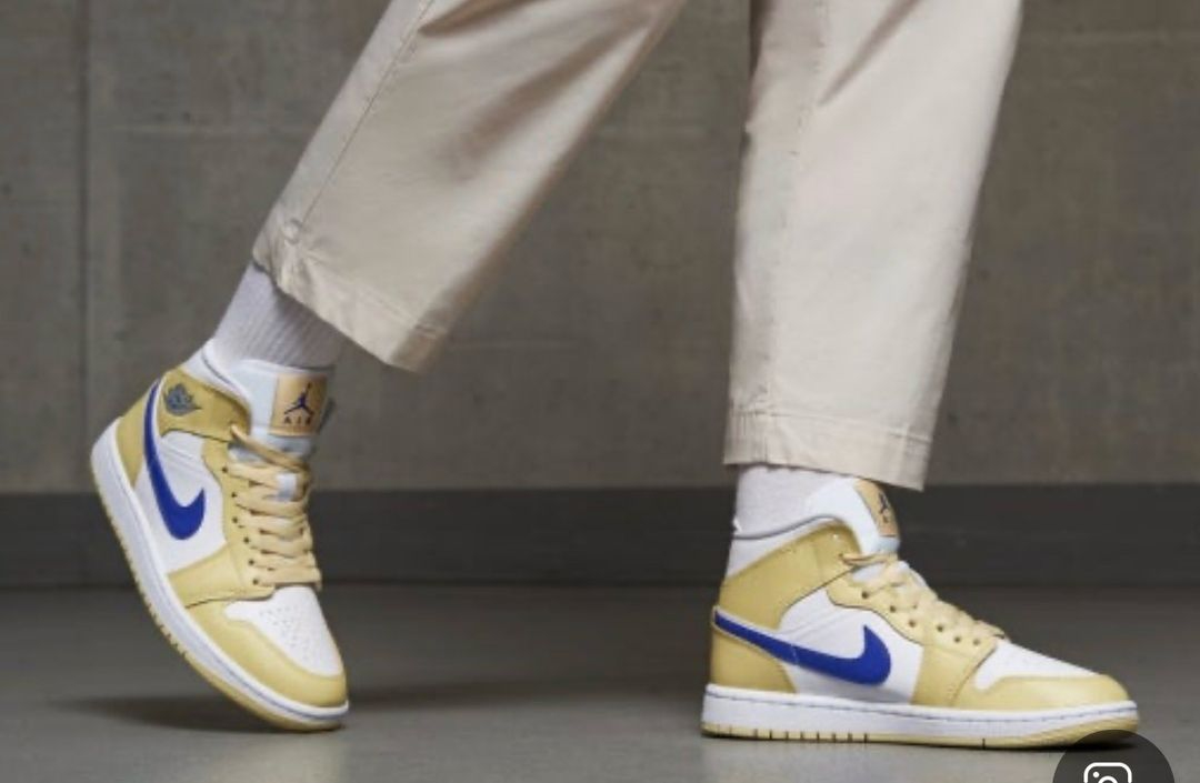[새상품]나이키 에어조던1 미드 레몬 워시 245 이미지