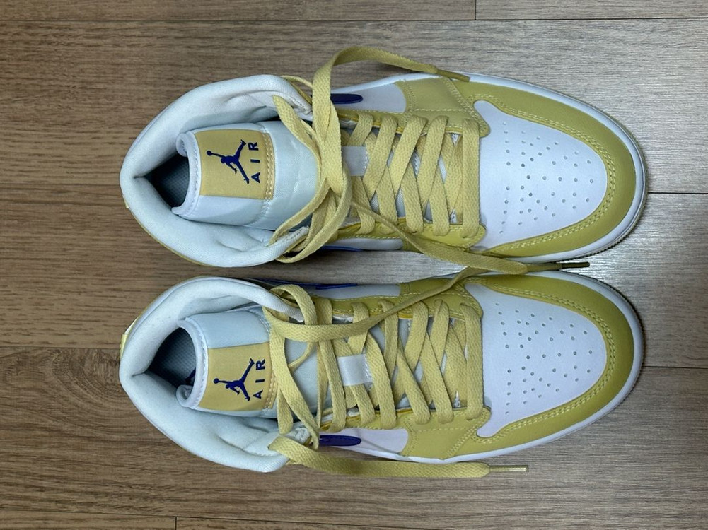 [새상품]나이키 에어조던1 미드 레몬 워시 245 이미지