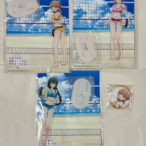 급처)역내청 c106 한정 비치발리볼 아크릴스탠드 캔뱃지이로하 내청코 이미지