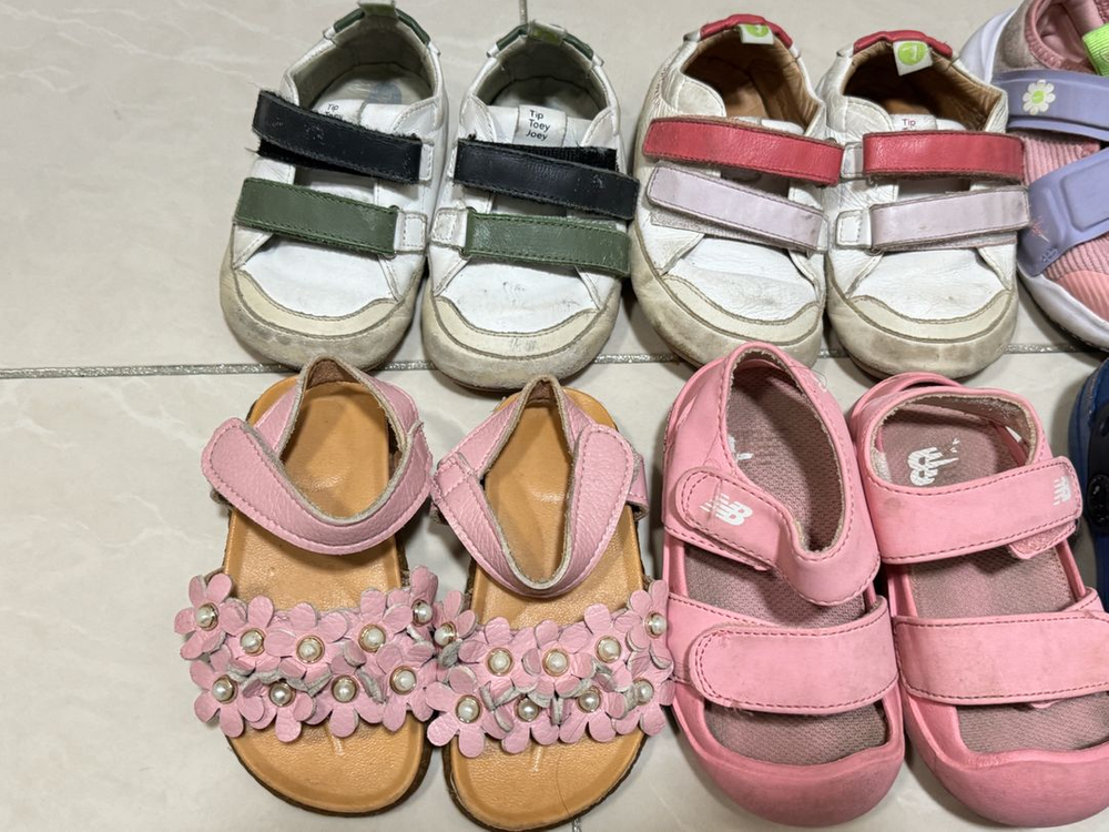 아기 신발 130사이즈 6켤레 일괄 팁토이조이 나이키 크록스 이미지