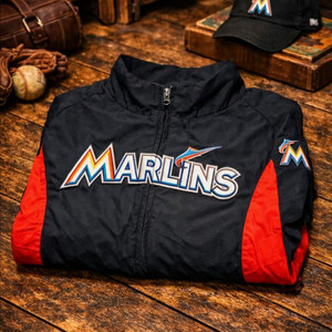 정품 마제스틱 MLB 마이애미 말린스 야구 점퍼 이미지