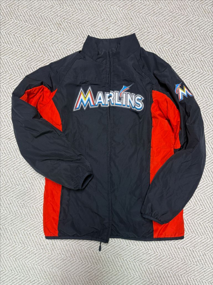 정품 마제스틱 MLB 마이애미 말린스 야구 점퍼 이미지