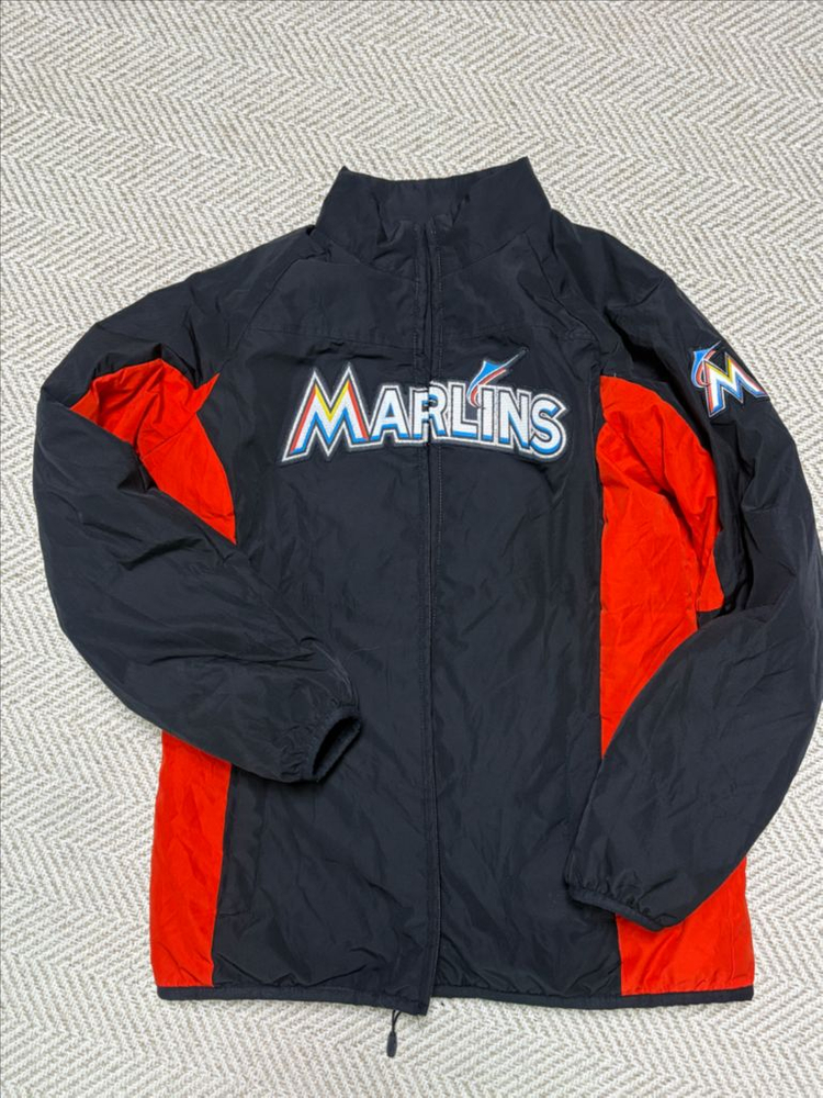 정품 마제스틱 MLB 마이애미 말린스 야구 점퍼 이미지