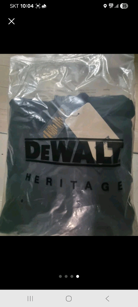 디월트 ESSENTIAL HEAVY 후드티 블랙 이미지