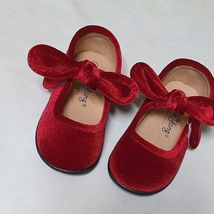 (새상품) 여아 플랫슈즈 벨벳구두 160 170mm 이미지