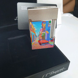 [새상품,한정판,풀세트] 듀퐁라이터 라인2 신형 ca16389 하바나 쿠바 시가 컬렉션 팔라듐 백금 쌍불 듀퐁라이타 이미지