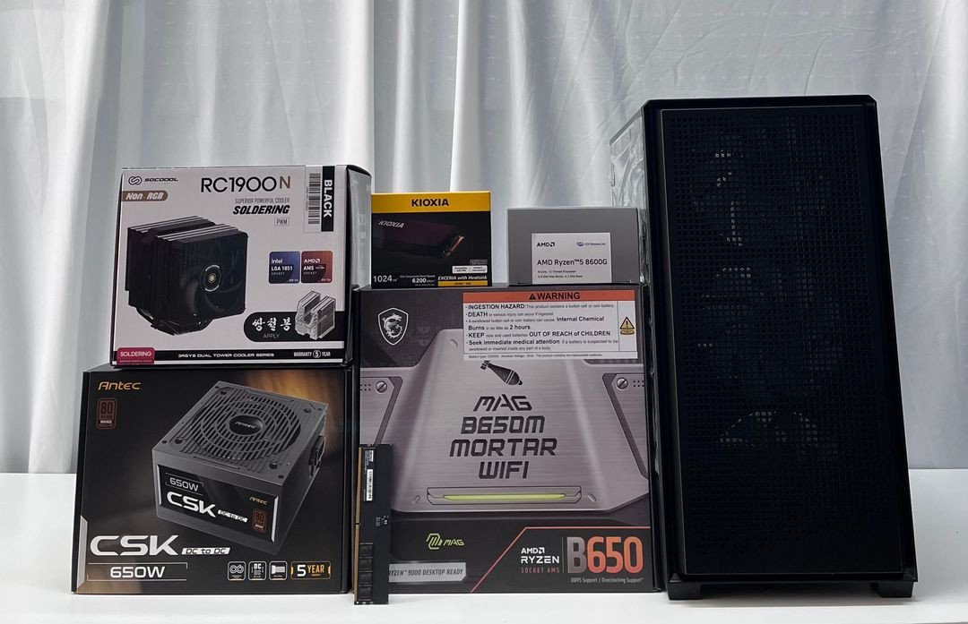 [새제품]화성 컴퓨터 AMD 라이젠5 8600G DDR5 16G 고급 사무작업용 컴퓨터 이미지