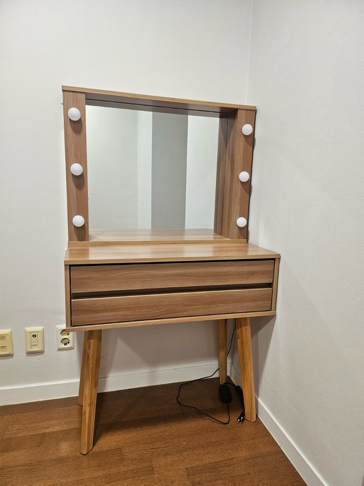 삼익가구 LED조명 화장대 세트 이미지