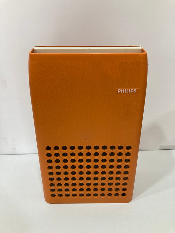 필립스 빈티지 오렌지 컬러 턴테이블(블루투스 가능) 이미지