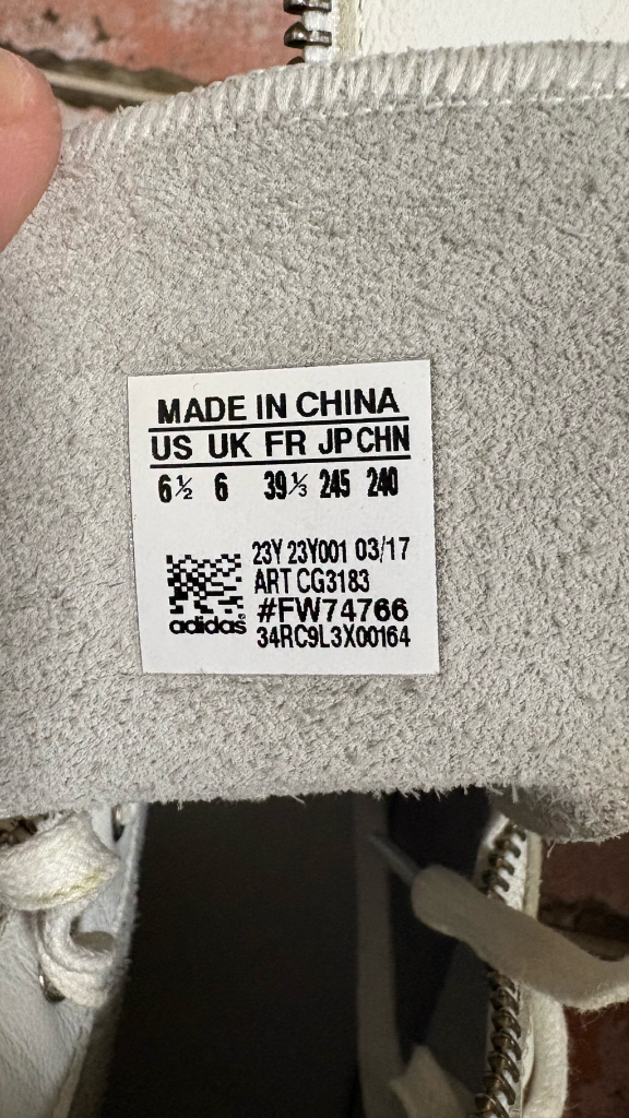 아디다스 Y-3 Pro Zip 화이트 하이탑 스니커즈 (사이즈 245) 이미지