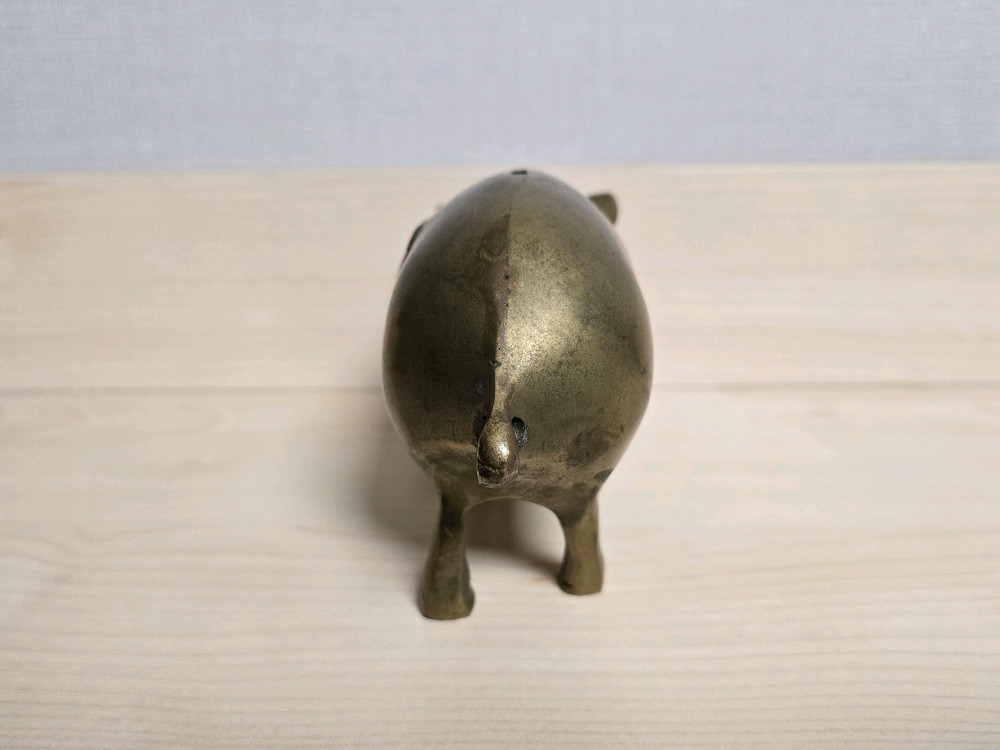 라이온스 클럽 국제협회 황동 돼지 저금통 이미지