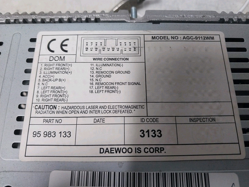 스파크 마티즈크리에이티브 USB AUX 오디오 / 95191542 이미지