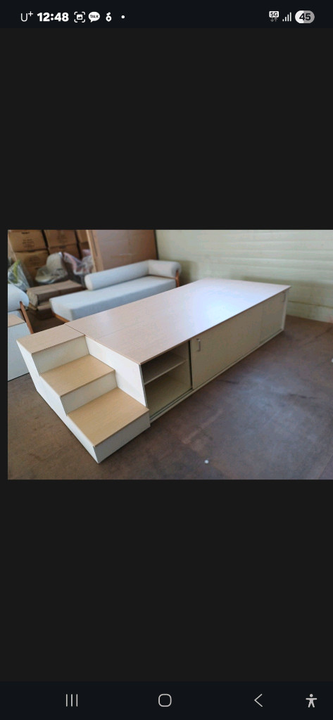 레이디가구 모노슬라이딩 평상형침대 덤핑 리퍼상품 수량한정 이미지