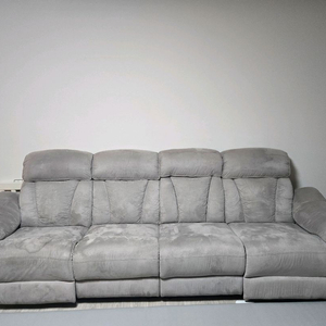 삼익가구 아쿠아텍스 블룸 4인용 리클라이너 소파 이미지