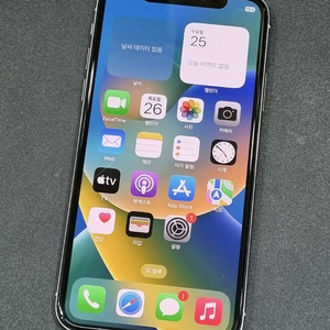 아이폰X 64GB 실버 배터리 100% 이미지